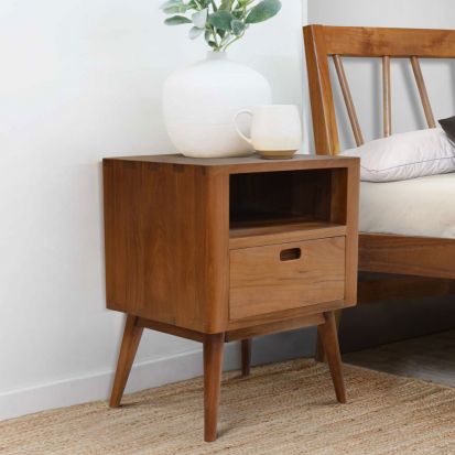 Fifties Nightstand Nightstand Harmonia Living     Four Hands, Mid Century Modern Furniture, Old Bones Furniture Company, Old Bones Co, Modern Mid Century, Designer Furniture, https://www.oldbonesco.com/