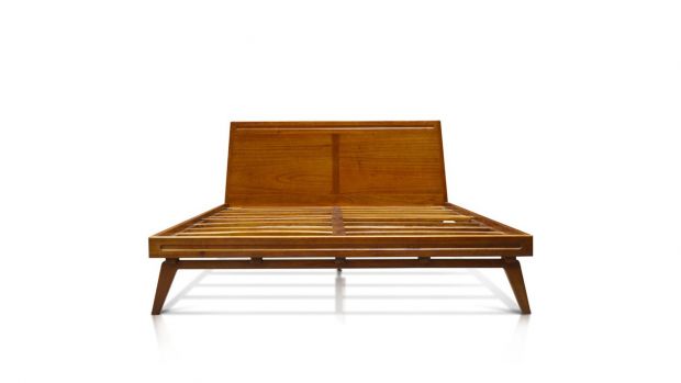 Tango Platform Bed-Cal King QueenBed Harmonia Living  Queen   Four Hands, Burke Decor, Mid Century Modern Furniture, Old Bones Furniture Company, Old Bones Co, Modern Mid Century, Designer Furniture, https://www.oldbonesco.com/