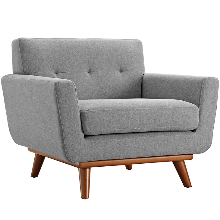 Sophia Armchair Light GrayLounge Chair Modway International  Light Gray   Four Hands, Burke Decor, Mid Century Modern Furniture, Old Bones Furniture Company, Old Bones Co, Modern Mid Century, Designer Furniture, https://www.oldbonesco.com/