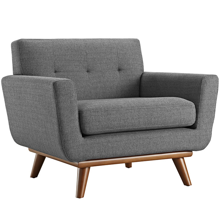 Sophia Armchair GrayLounge Chair Modway International  Gray   Four Hands, Burke Decor, Mid Century Modern Furniture, Old Bones Furniture Company, Old Bones Co, Modern Mid Century, Designer Furniture, https://www.oldbonesco.com/