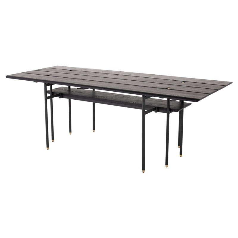 Stacking Drop Leaf Dining Table - Black DINING TABLE District Eight     Four Hands, Burke Decor, Mid Century Modern Furniture, Old Bones Furniture Company, Old Bones Co, Modern Mid Century, Designer Furniture, https://www.oldbonesco.com/