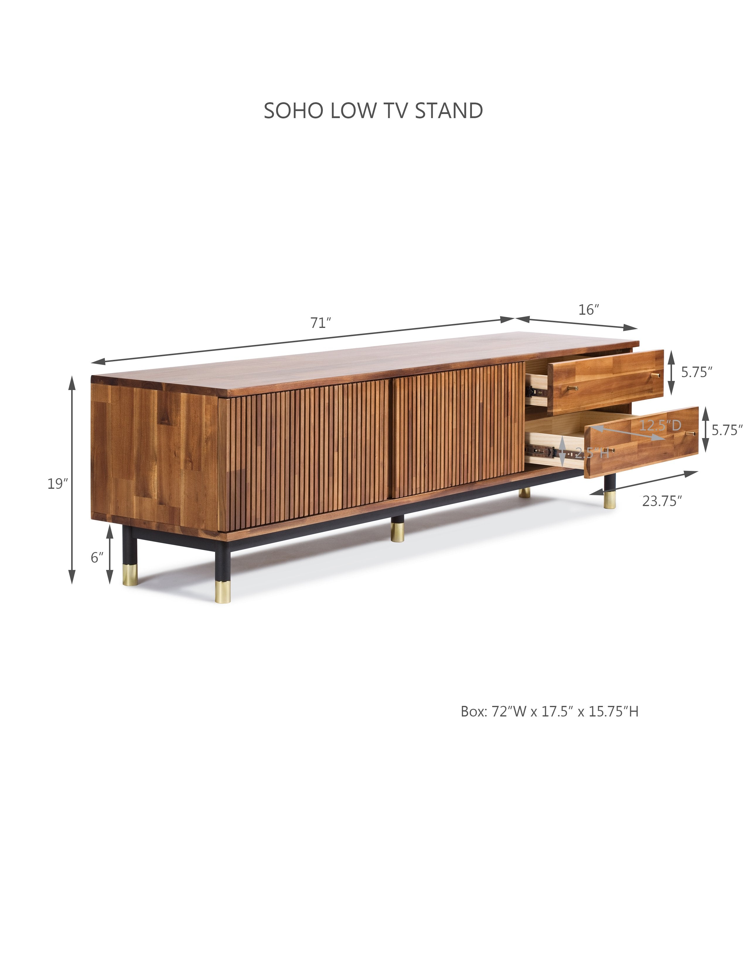 Soho Low TV Stand tv stand Lievo     Four Hands, Burke Decor, Mid Century Modern Furniture, Old Bones Furniture Company, Old Bones Co, Modern Mid Century, Designer Furniture, https://www.oldbonesco.com/