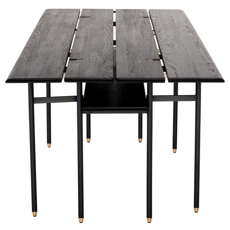 Stacking Drop Leaf Dining Table - Black DINING TABLE District Eight     Four Hands, Burke Decor, Mid Century Modern Furniture, Old Bones Furniture Company, Old Bones Co, Modern Mid Century, Designer Furniture, https://www.oldbonesco.com/